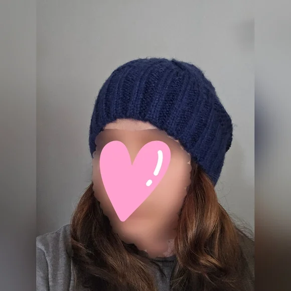 Cozy Blue Knit Beanie - Picture 8 of 9